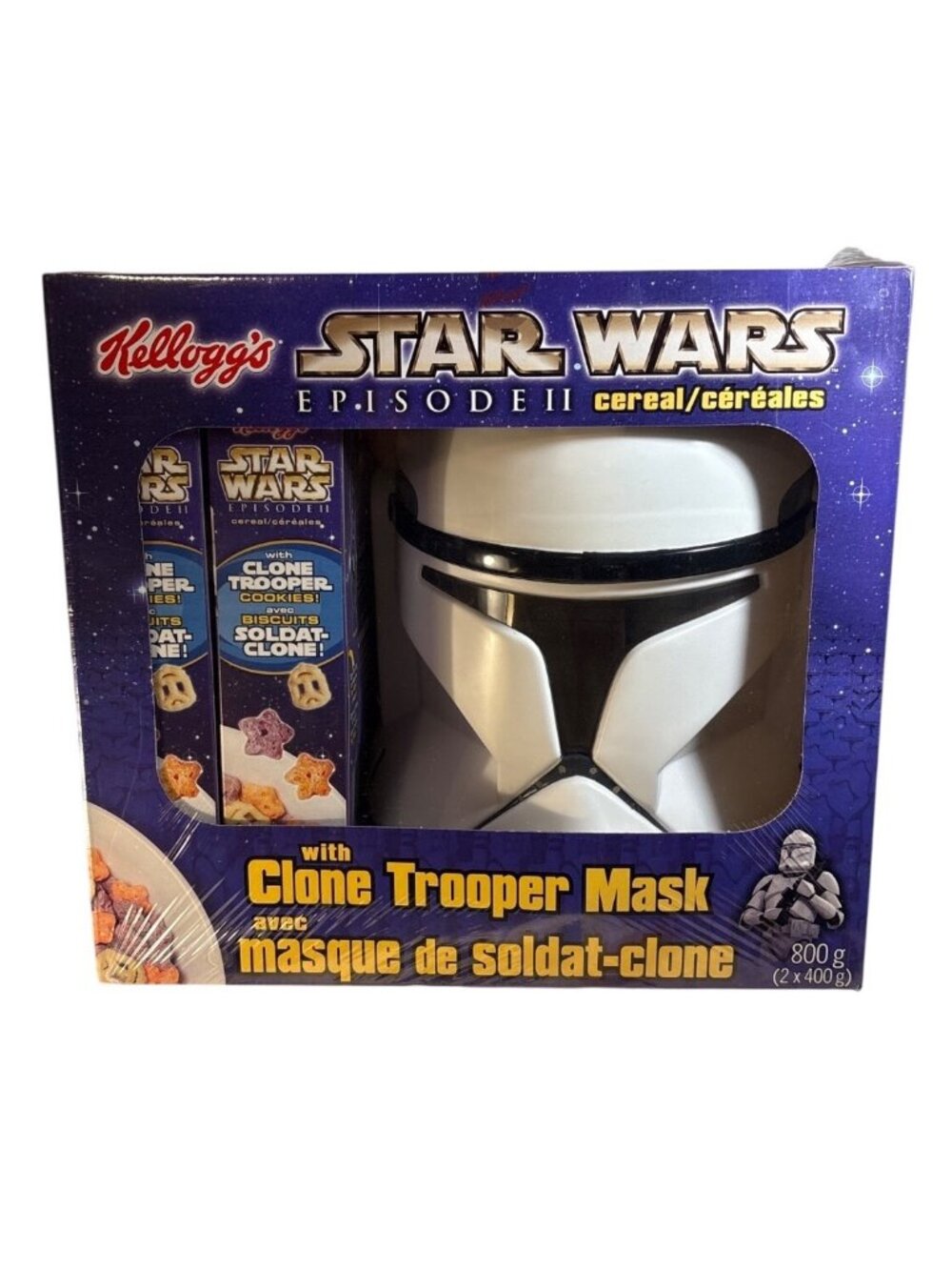 Kelloggs Star Wars Episode II Cereal Clone Trooper Mask Collector Edition Sealed